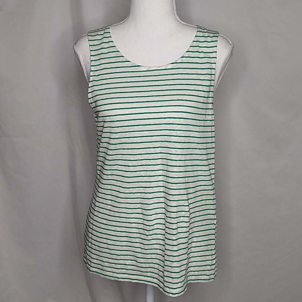 Banana Republic Women's Striped Linen Blend Tank